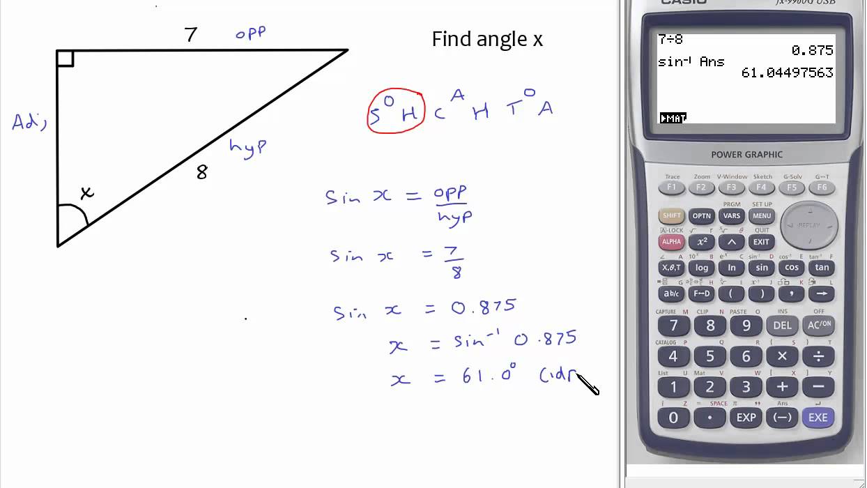 find angle right triangle calculator